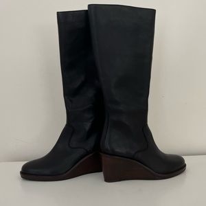 Clarks ClarkDale2 HI Womens Tall Black Boots